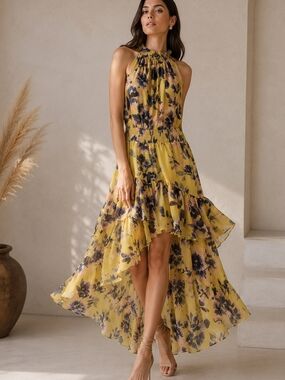 Eliza J | Dresses | Eliza J Lace Asymmetric Cocktail Dress Size 8 | Poshmark